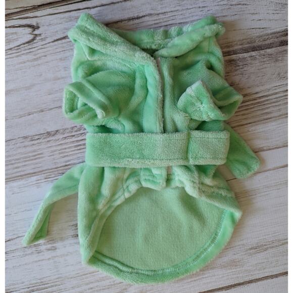 Dog Pet Mint Green Bathrobe sz Medium - Picture 3 of 4